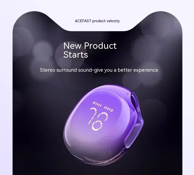 ACEFAST T9 Bluetooth беспроводные наушники IPX4 водонепроницаемая гарнитура с