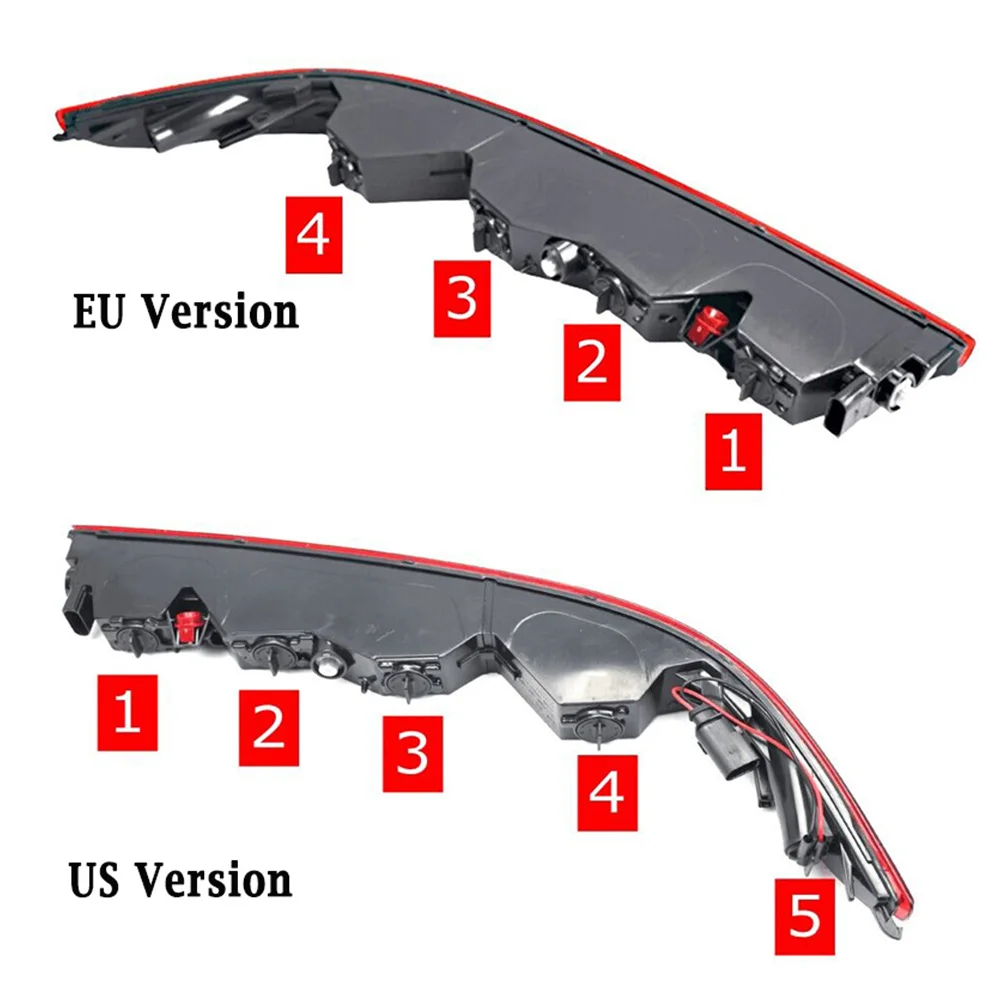 Для Audi Q7 EU версия 2016-2023 автомобильный задний бампер нижний фонарь с 4 лампочками м