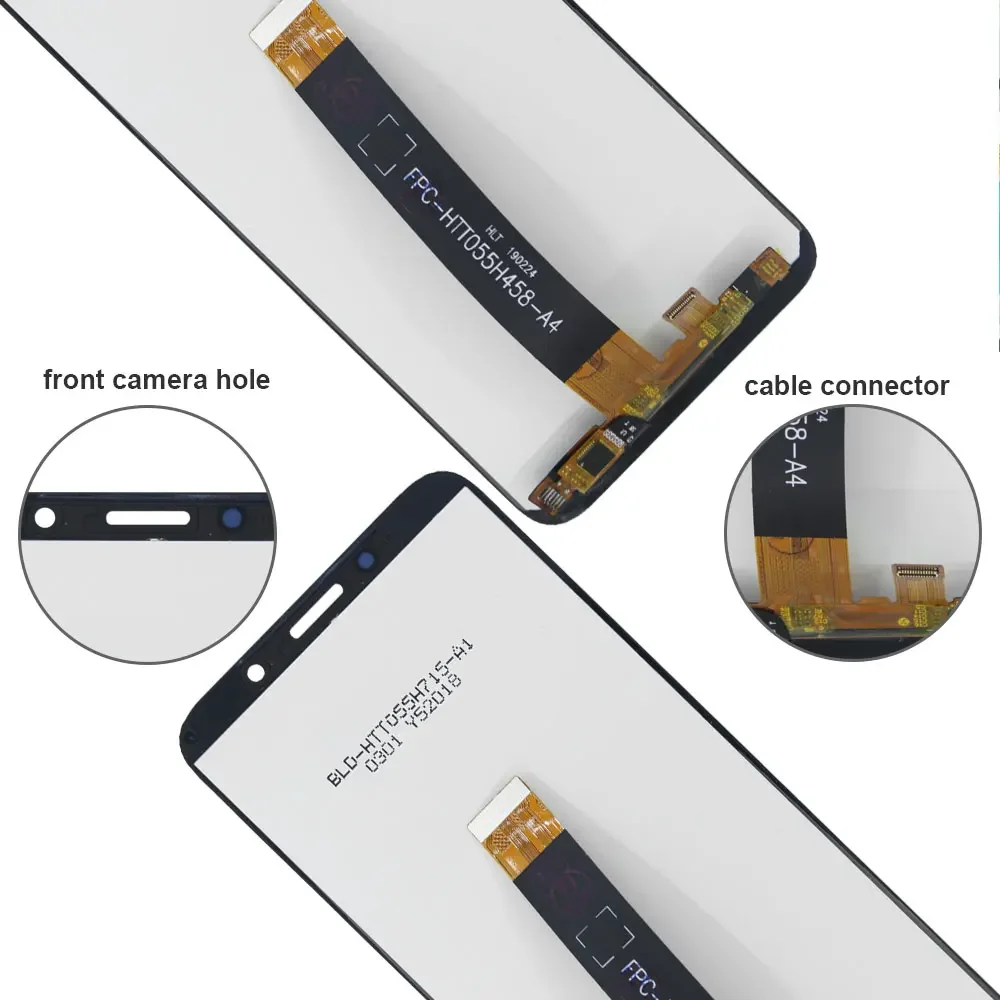 Фото Ремонтный комплект для замены сенсорного экрана и дигитайзера Motorola Moto E6 Play XT2029 с рамкой и задней крышкой №5