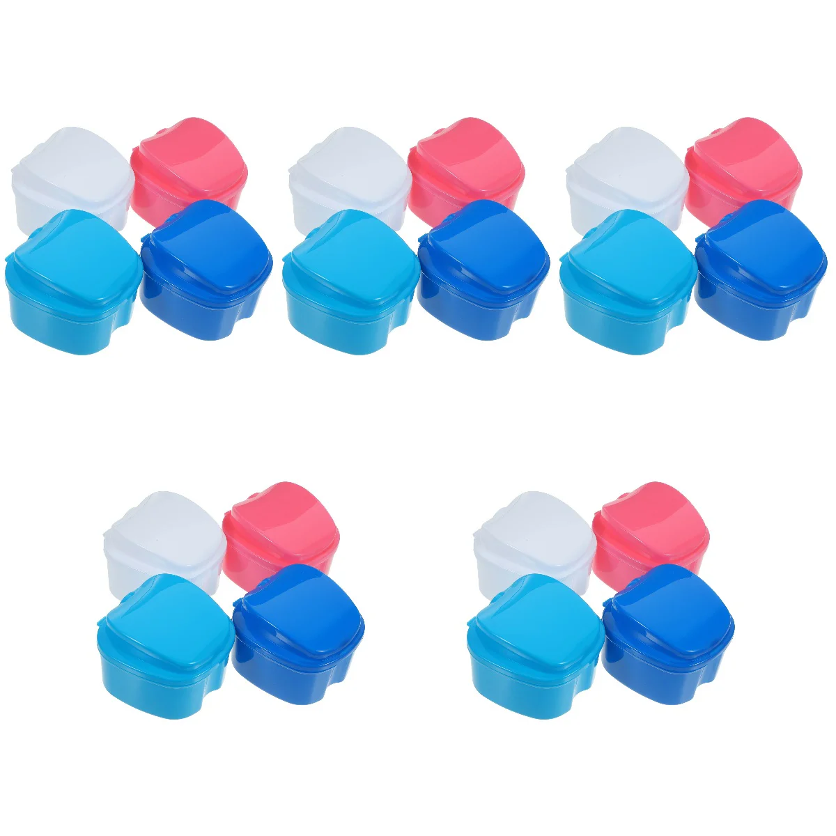 

20 Pcs Denture Box Filter Layer Daily Retainer Case Outdoor Accessories Outdoor Abs Cases Miss Travel Accessories