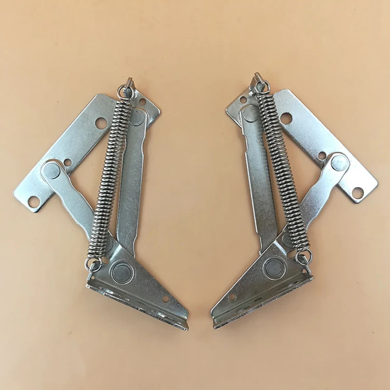 

2pcs Sprung Hinges 80 Degree Cabinet Support Attachment Silver Cupboard