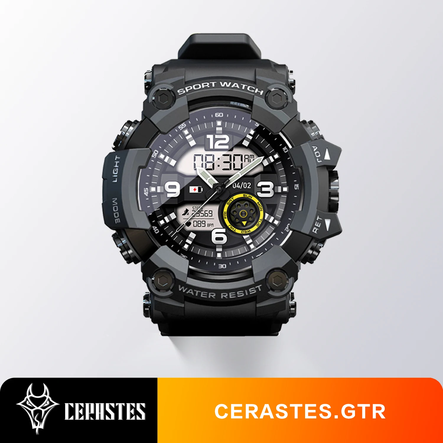 Новинка 2022 года фитнес-трекер с полным сенсорным экраном умные часы для мужчин GTR