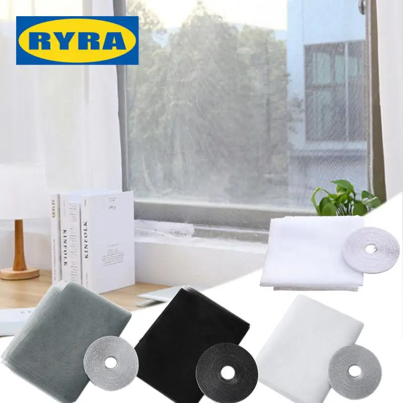 

Anti Fly Insect Window Net Fly Curtain For Window Widely Use Mosquito Nets DIY Self-adhesive Anti-mosquito Screens For Windows