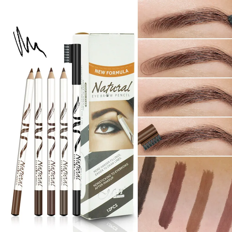 

5 Colors Makeup Menow Eyebrow Pencil Eyebrow Marker Waterproof Eyebrow Tattoo For Eyebrows Enhancer Dye Tint Pen Long Lasting