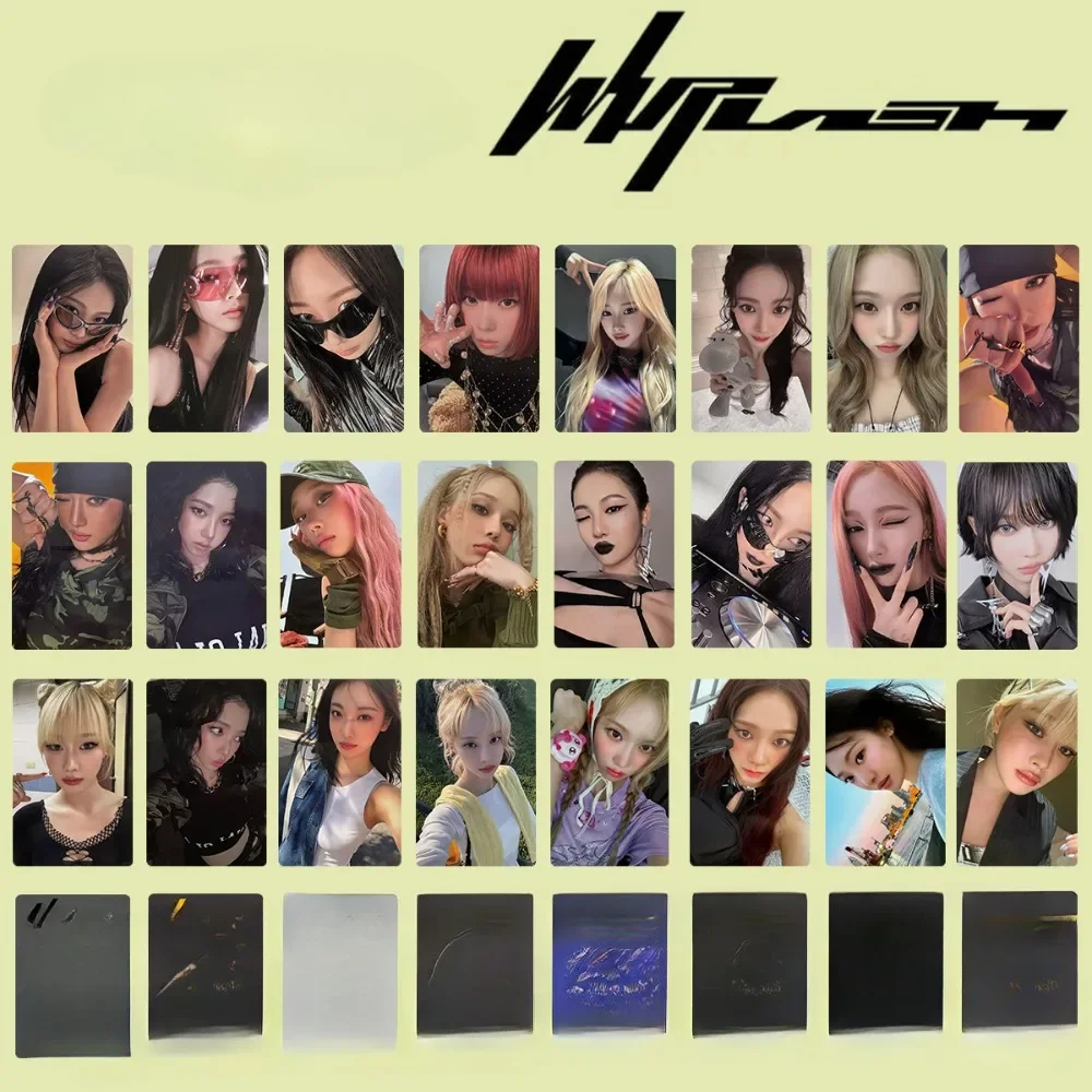 Kpop новый альбом Whiplash IDOL фотокарта KARINA GISELLE WINTER NINGNING LOMO карты двухсторонняя