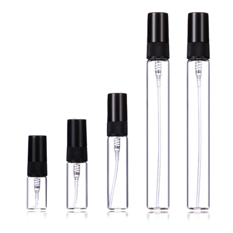 

10 Pcs 2ml/3ml/5ml/10ml Refillable Clear Mini Perfume Spray Bottles Atomizer Travel Glass Empty Perfume Dispenser Cosmetics Test