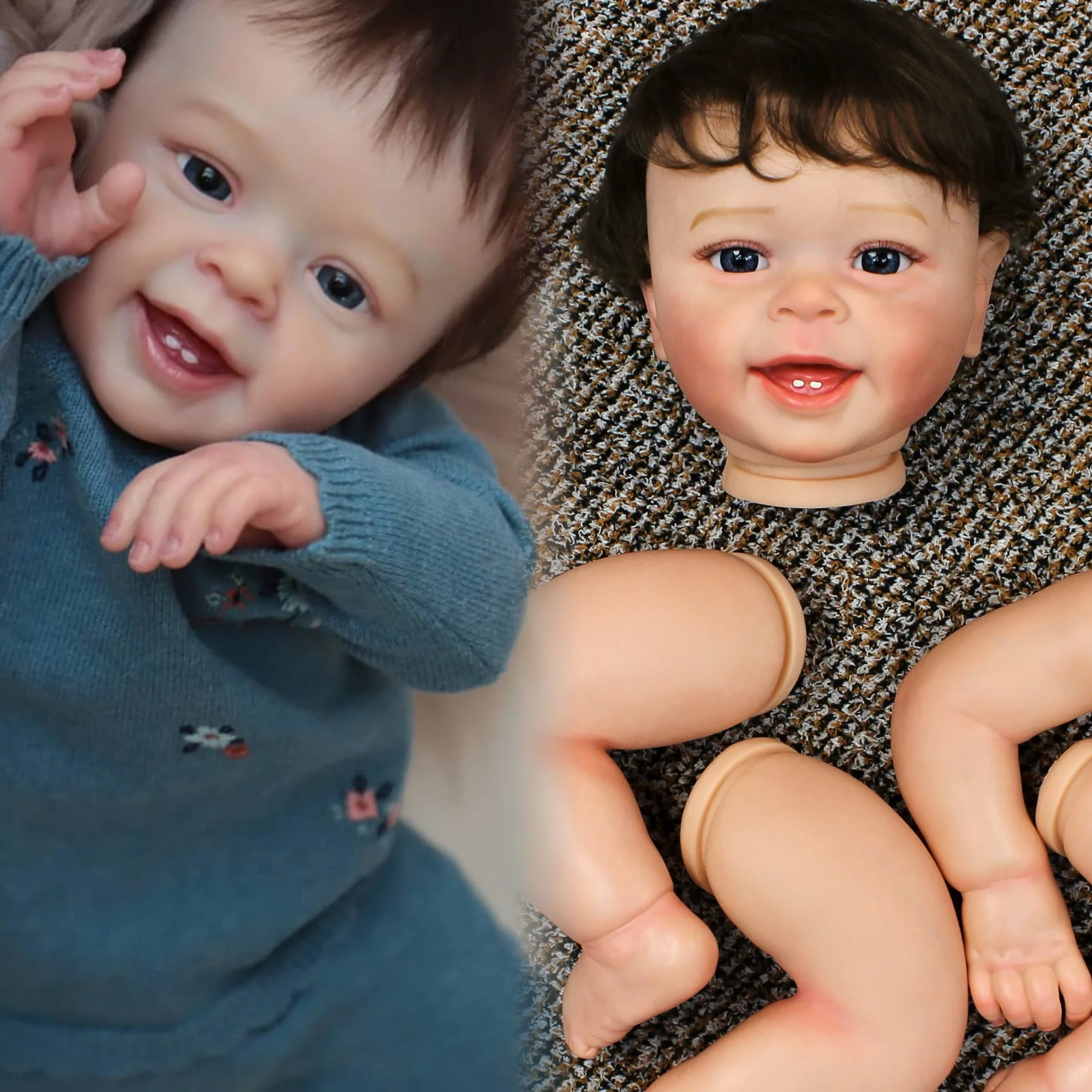 Набор кукол AnjoDoll Reborn 20-22 дюйма мягкие виниловые модные куклы унисекс в