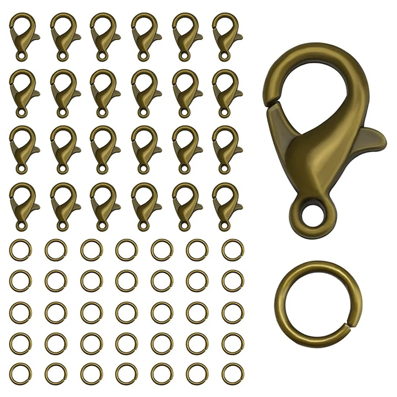 

Lobster Buckle Strap Open Jump Ring Set, Jewelry Bracelet Connector Necklace Clasp Bracelet Clasp For Jewelry Making