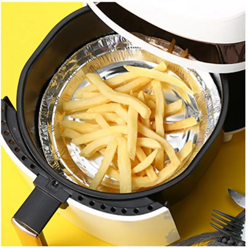 

2/4/5PCS Foil Disposable Pans Aluminum Foil Baking Pan Paper Non-stick Pallet Container Baking Food Silver Paper