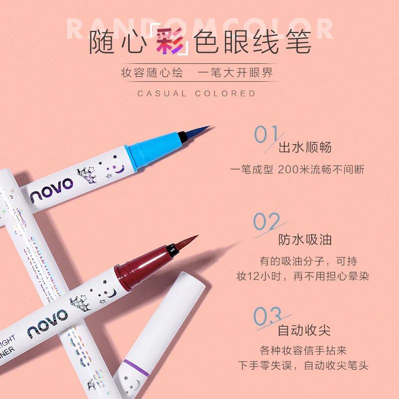 

Colorful Matte Liquid Eyeliner Pencil Quick Dry Waterproof Makeup White Green Liquid Eye Liner Eyes Cosmetics Makeup Tool