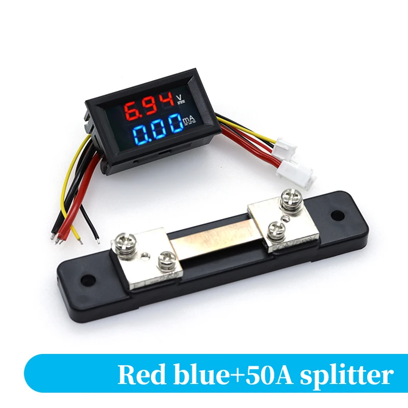

Цифровой вольтметр-амперметр Javino DC0-100V 50A 100A