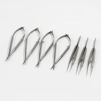 Microophthalmic Surgical Instruments Stainless Steel Microscissors Microneedle-Holding Wire Tweezers Set