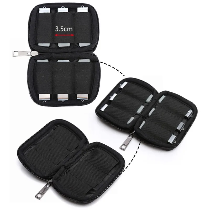 

U Disk Bag Protective Holder USB Flash Drives Zipper USB Case Travel Storage Portable Organizer Dustproof Durable Shockproof