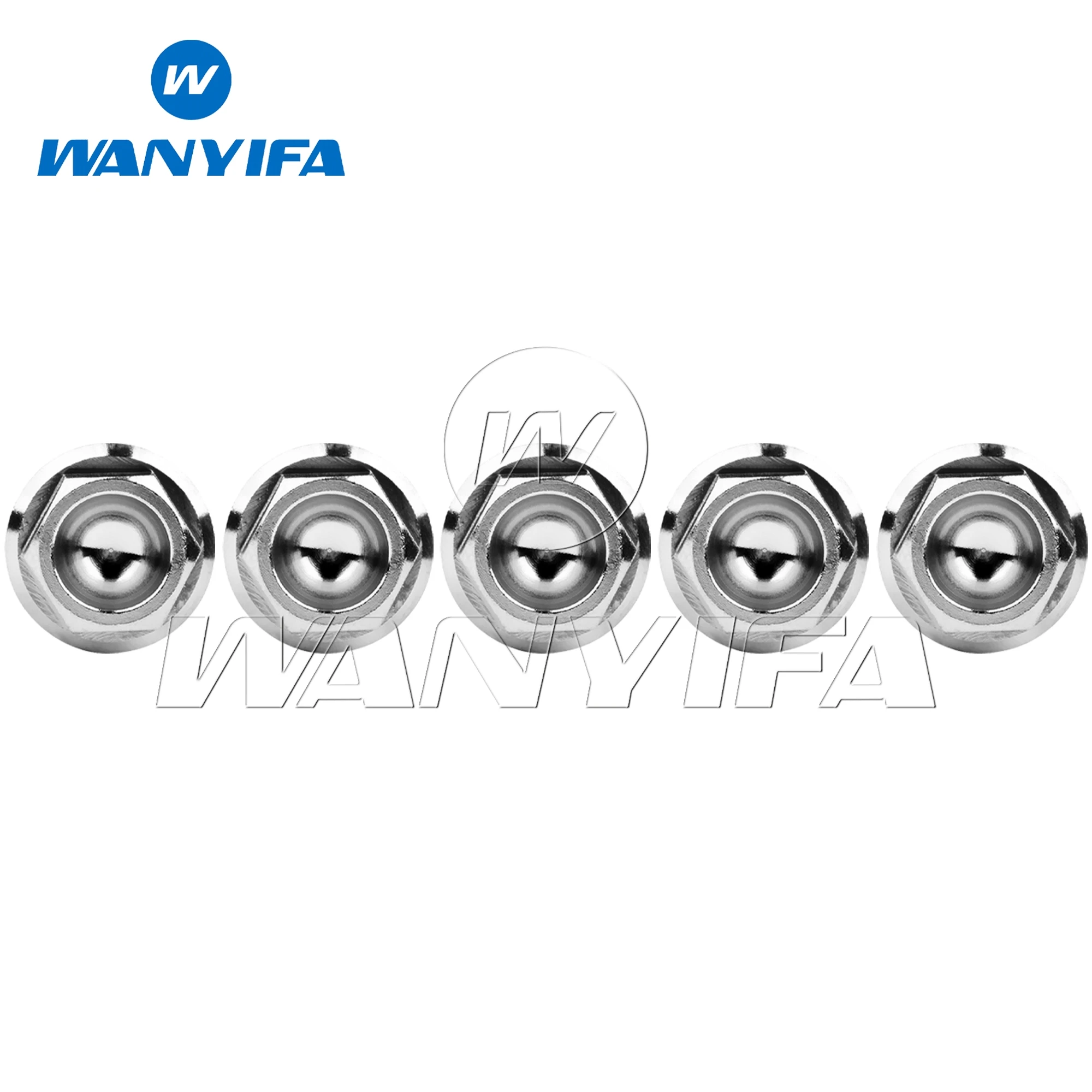 Титановые болты Wanyifa M12x30-90 мм с шестигранной фланцевой головкой, винты 1,25/1,5 мм для модификации мотоцикла, 5 шт.