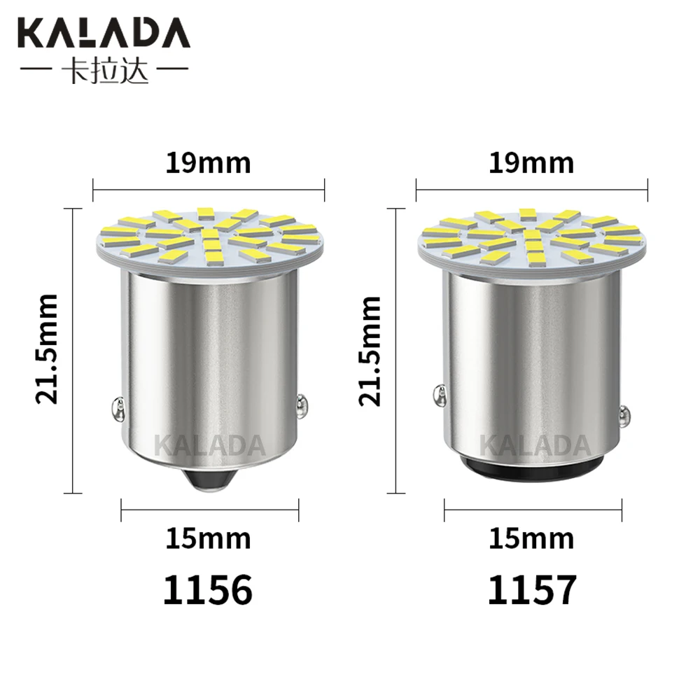 10 шт. 1156 BA15S 1157 BAY15D светодиодные лампы 22SMD 3014 Canbus автомобильный фонарь грузовика