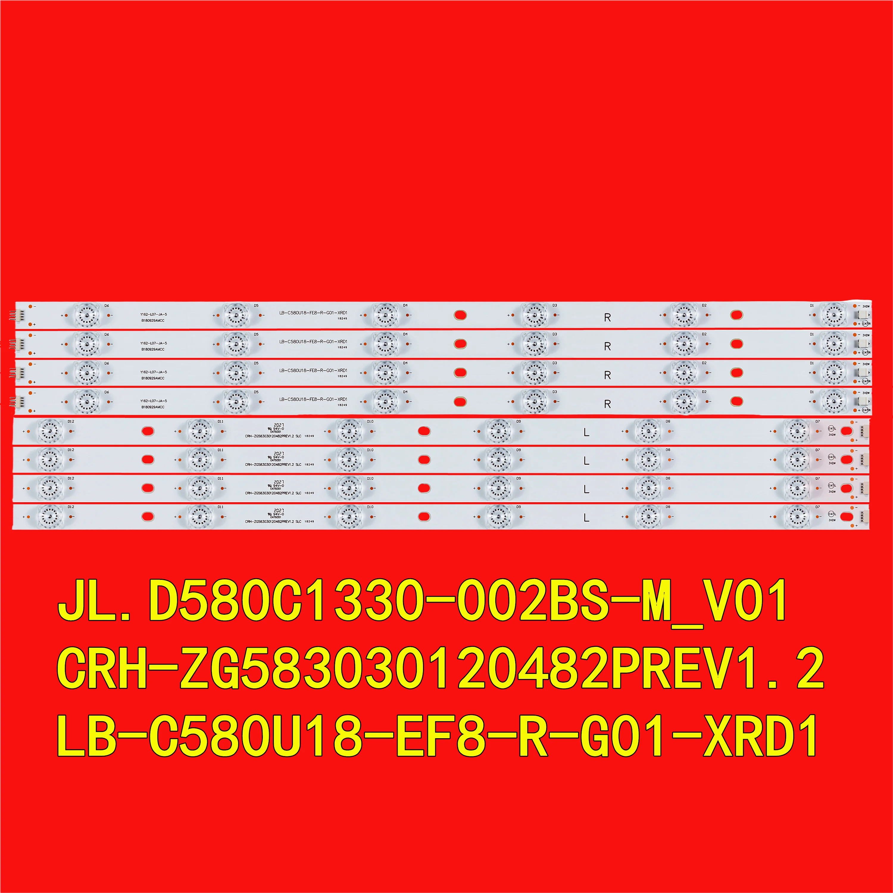 Светодиодная подсветка для 58F8 58D2P 58DP600 58A5UP PTV58F60SNS U58S840 PTV58F80SNS CRH-ZG 583030120482 PREV1.2 JL.D580C1330-002BS-M_V01 (art.: 3920cd517794e) - 3920cd517794e