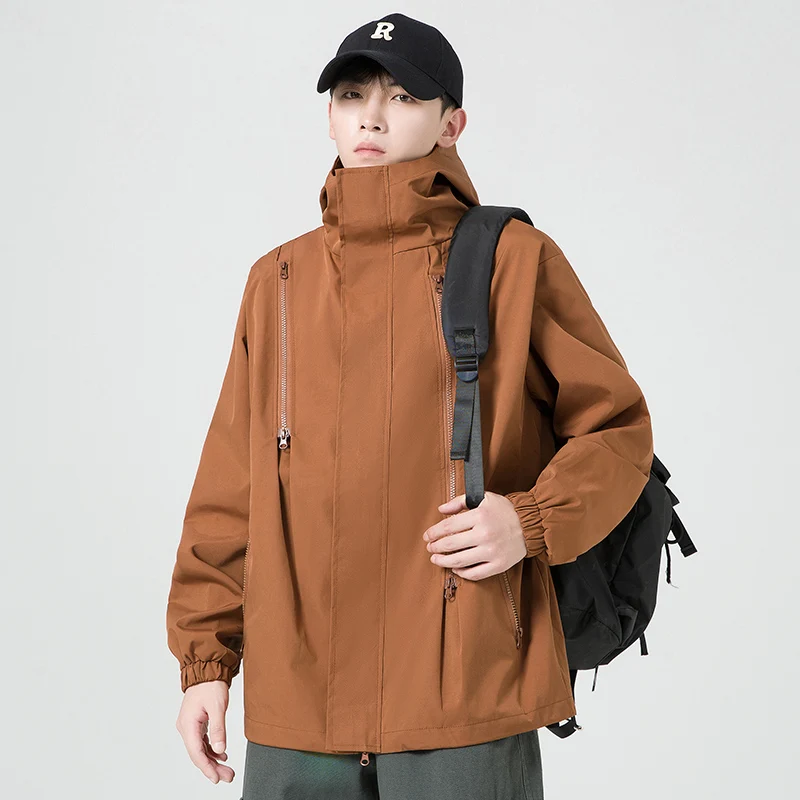 

Jacket Korean Fashion Ropa Y2k Windproof Jackets For Men Clothing 2023 Autumn Winter Long Sleeve Coat Hombre Clothes Casual Tops
