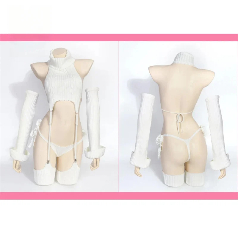 WAT91 AGCOS оригинальный дизайн костюм кремовый свитер с открытой спиной костюмы