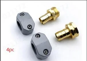 

4PC Garden Hose Fittings Aluminum Female And Male With Clamp Water Hose End Connector Fit 3/4 Inch And 5/8 Inch Garden Hos Suit