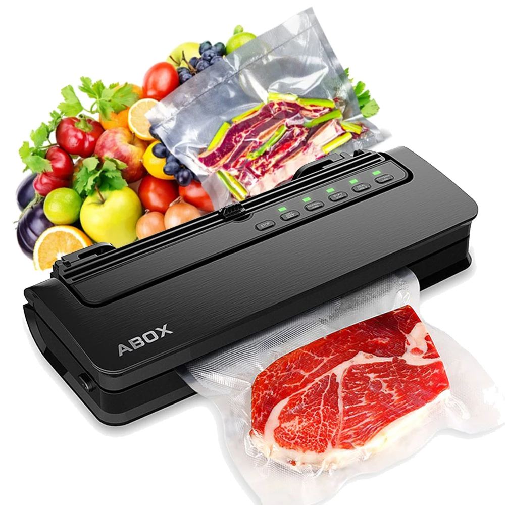 

Vacuum Sealer Packaging Machine For Food Storage Household Vacuum Food Packer Sous Vide Vacuum Sealer with a Roll of Vacuum Bag
