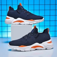 new mens running shoes blue black comfortable jogging sneakers mens lightweight walking sneakers mesh breathable running shoes