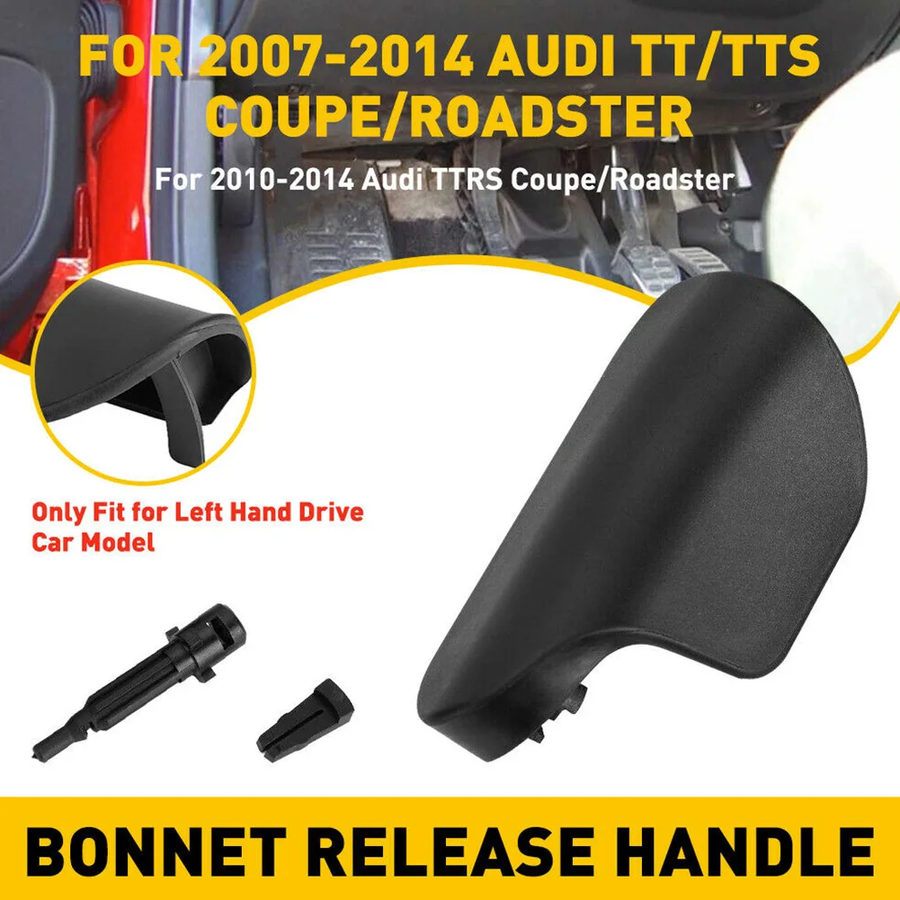 

1pcs Car Hood Latch Release Handle Lever Right-Hand Drive 8j2823533c Replacement For Adi Tt Mk2 2007-2014