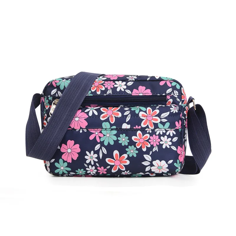 

2021 Nylon Cloth Diagonal Women's Bag Leisure Mobile Phone Bags Waterproof Shoulder Bag Commuter Outdoor Simple Crossbody Bag