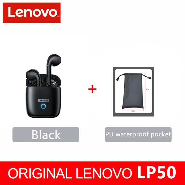 Lenovo LP50 black + PU waterproof pocket