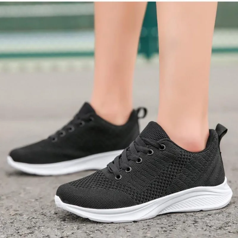 

Кроссовки женские на шнуровке, мягкая дышащая обувь, плоская подошва, модные