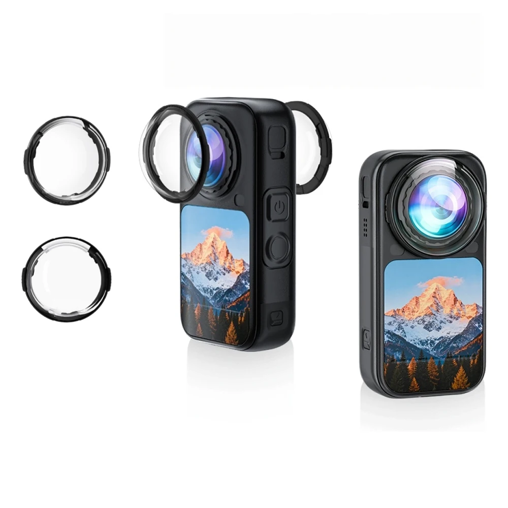 Фото Защитный чехол для объектива Insta360 X6, защитное покрытие из оптического стекла, антибликовое, антицарапинное, для объектива экшн-камеры X6. №1