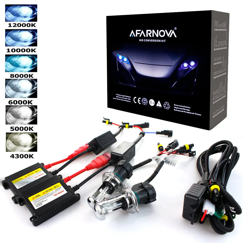 Купи HID 55 W Hid Kit Xenon H7 6000K 55 ватт 8000K H7 ксеноновая Hid-Лампа H1 Xenon H7 4300K 10000K 12000K Hid лампа конверсионный комплект за 1,753 рублей в магазине AliExpress