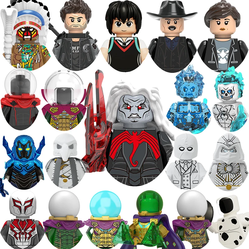 Marvel Мстители новые блоки кирпичи Knull для игрушек подарки Mysterio Blue Beetle фигурки