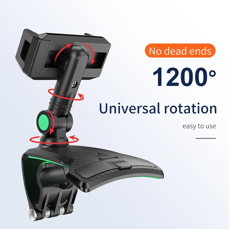 

Car Cell Phone Support 1260 Degree Rotatable Dashboard Phone Number In The Car Phone Holder for 7 Inch Mobile Phone Stand