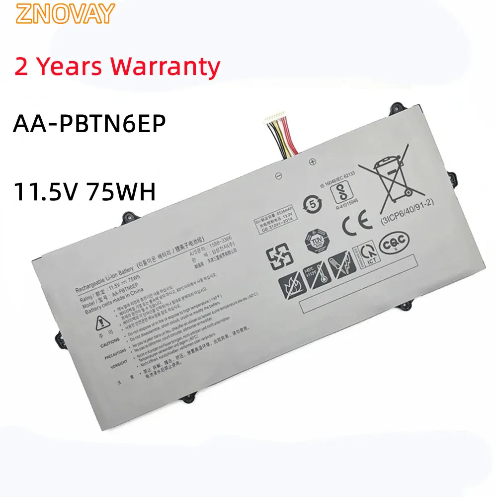 New AA-PBTN6EP 11.5V 75WH Laptop Battery For Samsung 900X5T-X05 900X5T 900X5T-X78L 900X5T-X01 900X5T-X02 Notebook