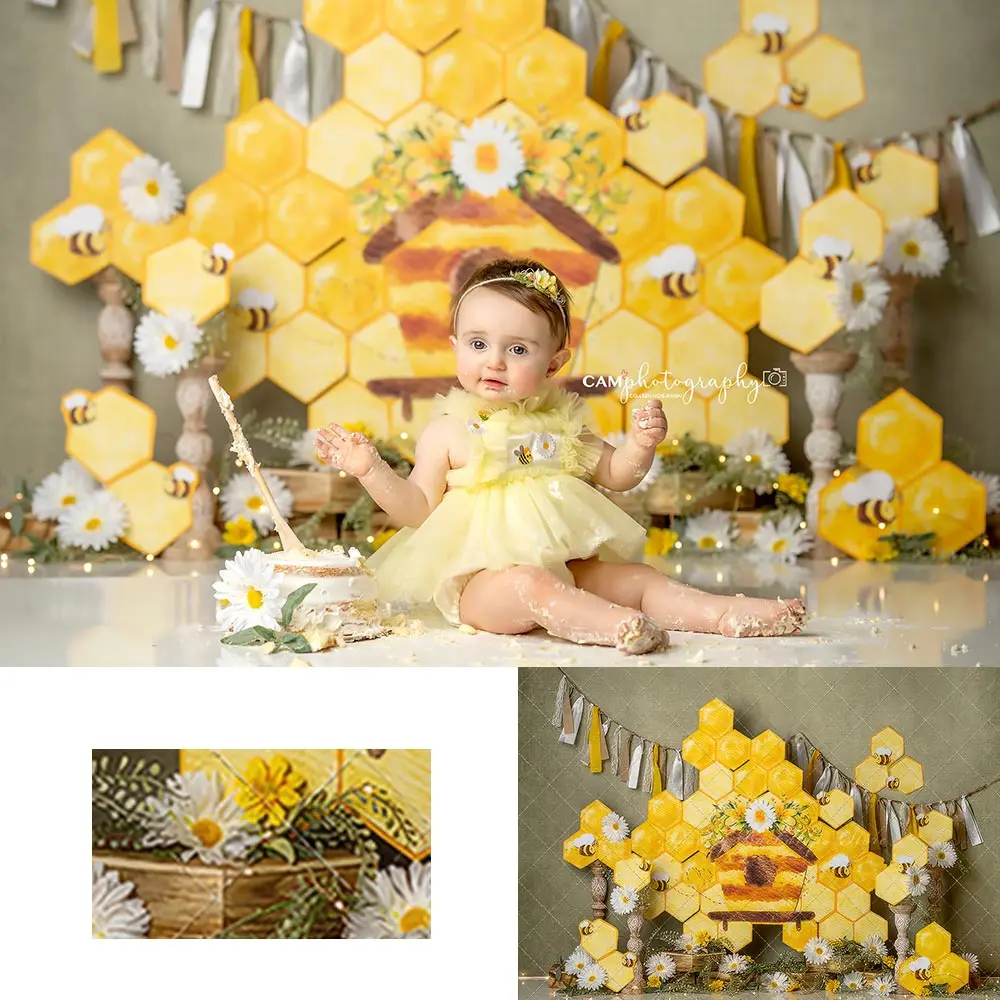 Фон для фотосъемки с изображением пчелы