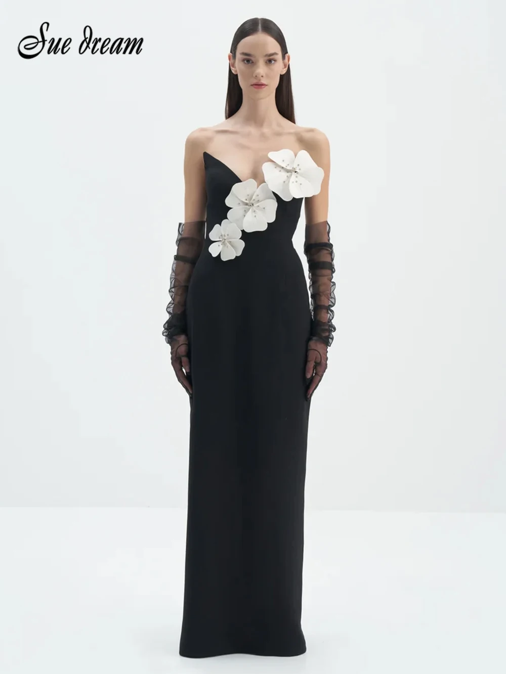 Новинка лета 2024 женское шикарное платье с красивым цветочным дизайном со