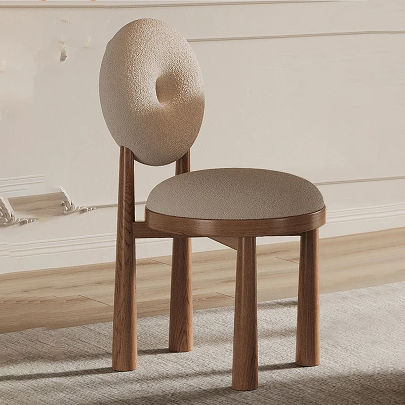 

Modern Lazy Vanity Chair Wood Nordic Design Comfortable Ergonomic Chair Elegant Bedroom Sillas De Oficina Home Furniture MZY