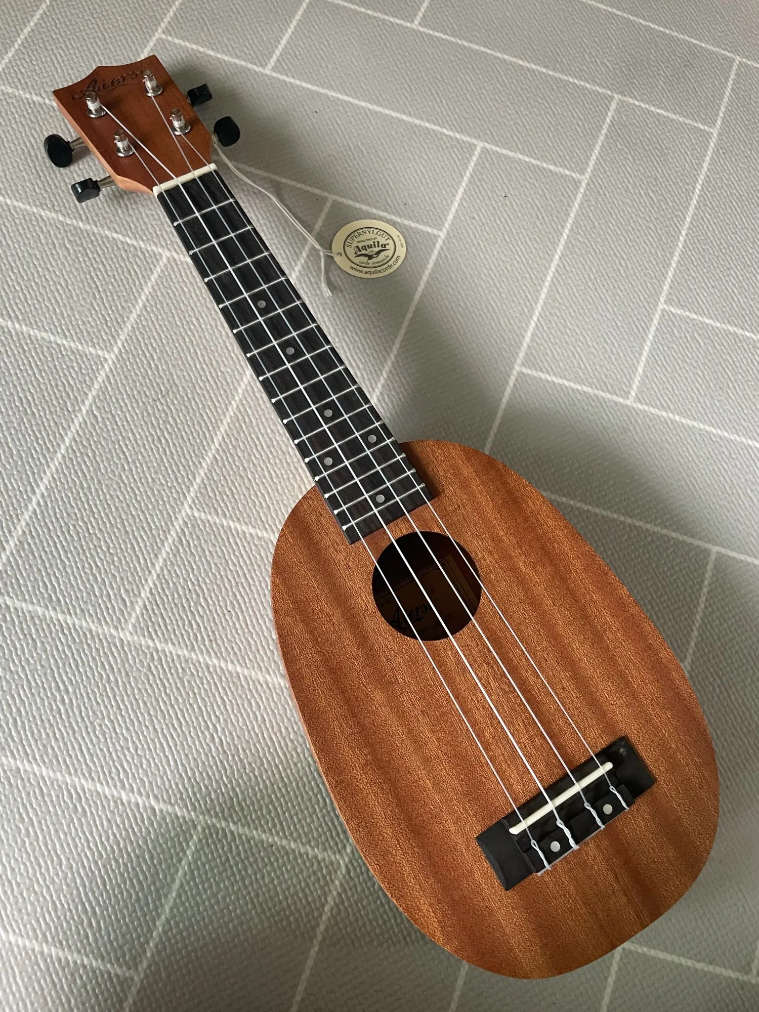 Aiersi 21 дюйм ананас укулеле корпус из красного дерева сопрано музыкальный