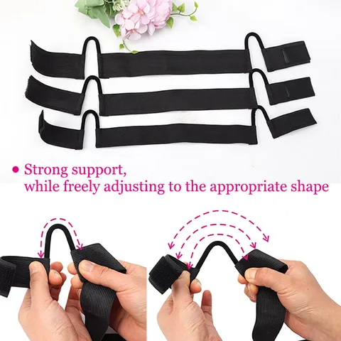 Безушные плавящиеся ленты, плавящиеся кружевные ленты для парика, 10 шт., кружевные ленты с логотипом по индивидуальному заказу, повязка на голову, аксессуары для парика