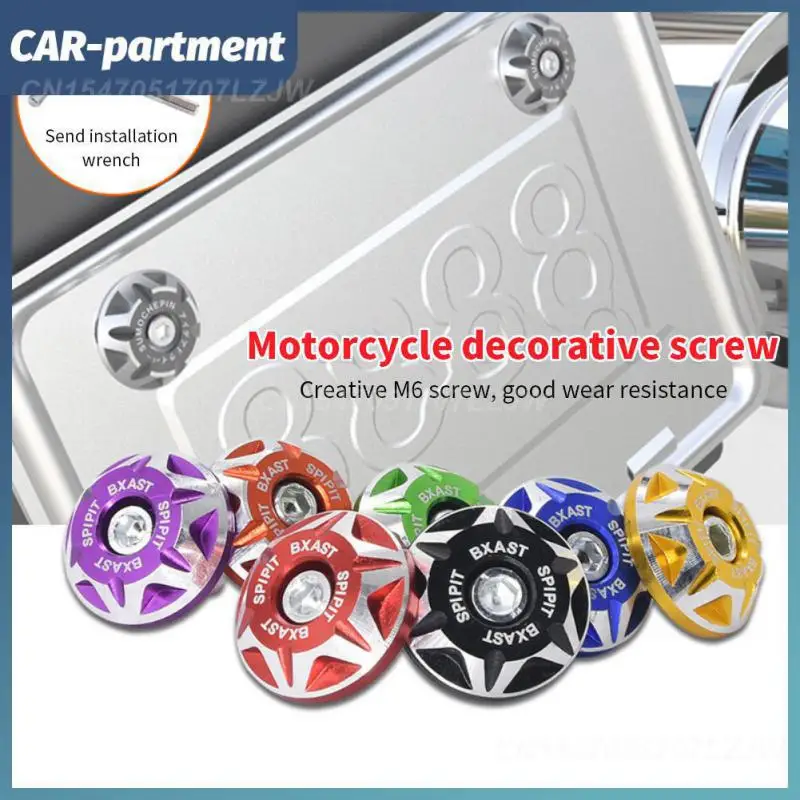 

Durable Ghost Fire Scooter Shell Screw Cover Aluminum Alloy Screw Cover Wear Resistance Oxidation Resistance Universal