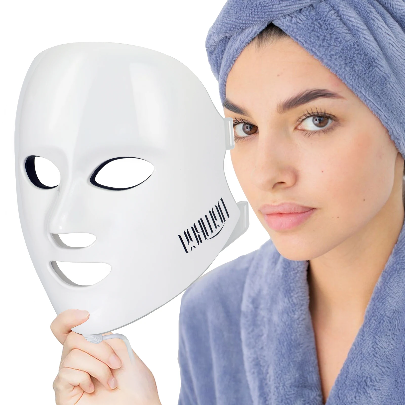 

2022 Новинка 7 цветов Светодиодная маска для лица Уход за кожей фотоновая синяя крассветильник вая терапия светодиодная электрическая маска ...