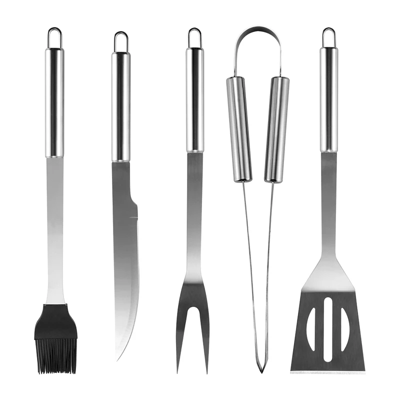 

Barbecue Set Stainless Steel Barbecue Kit BBQ Grill Tool Set with Bag Outdoor Camping Cooking Grilling Tools Set BBQ Accessories