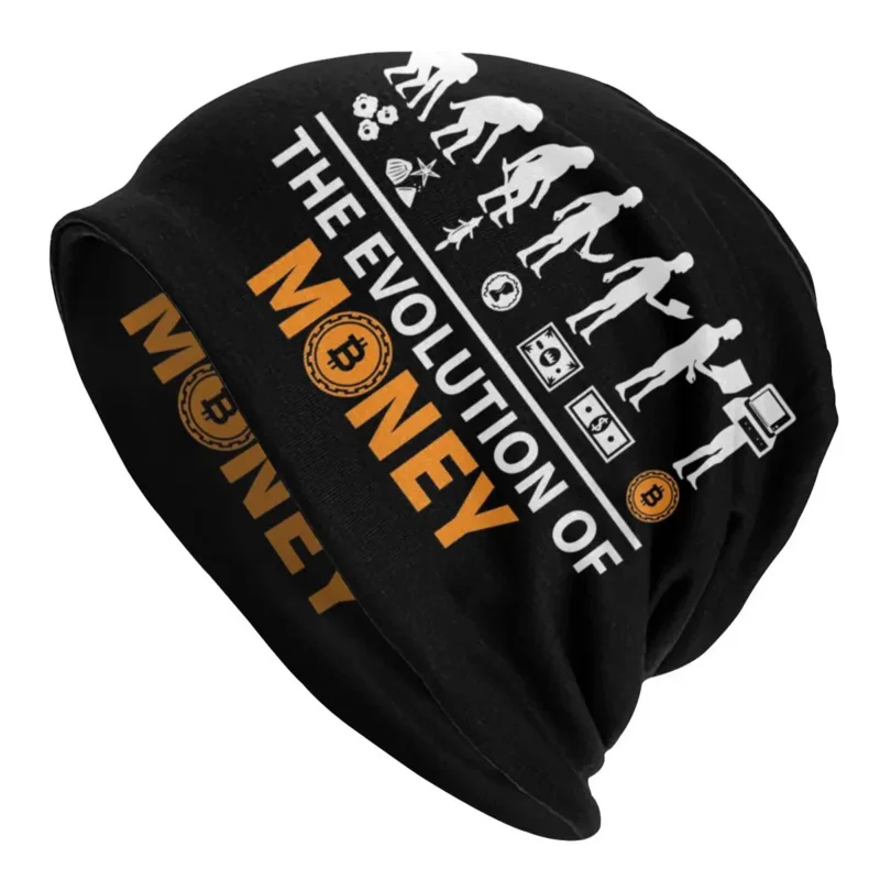 

Шапка-бини с надписью «The Evolution Of Money» для мужчин и женщин