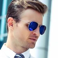 aviation men sunglasses women luxury brand design eye sun glasses 2018 ladies vintage retro r3025 girls blue pilot clear