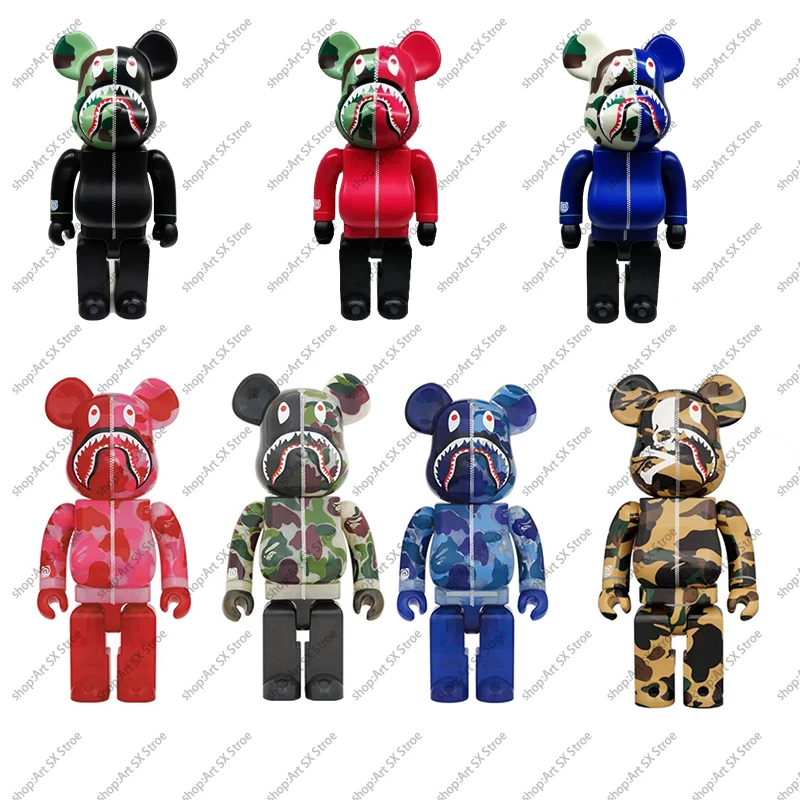 

Bearbricklys 400% 28cm Colorful Beads Pvc Action Figures Blocks Bear Dolls Decoration Models Friends Toys Christmas Gifts Kawaii