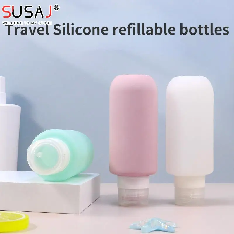 

1pcs 200ml Large Capacity Portable Silicone Travel Refillable Bottle Shampoo Body Wash Emulsion Bottle Outdoor Travel Container