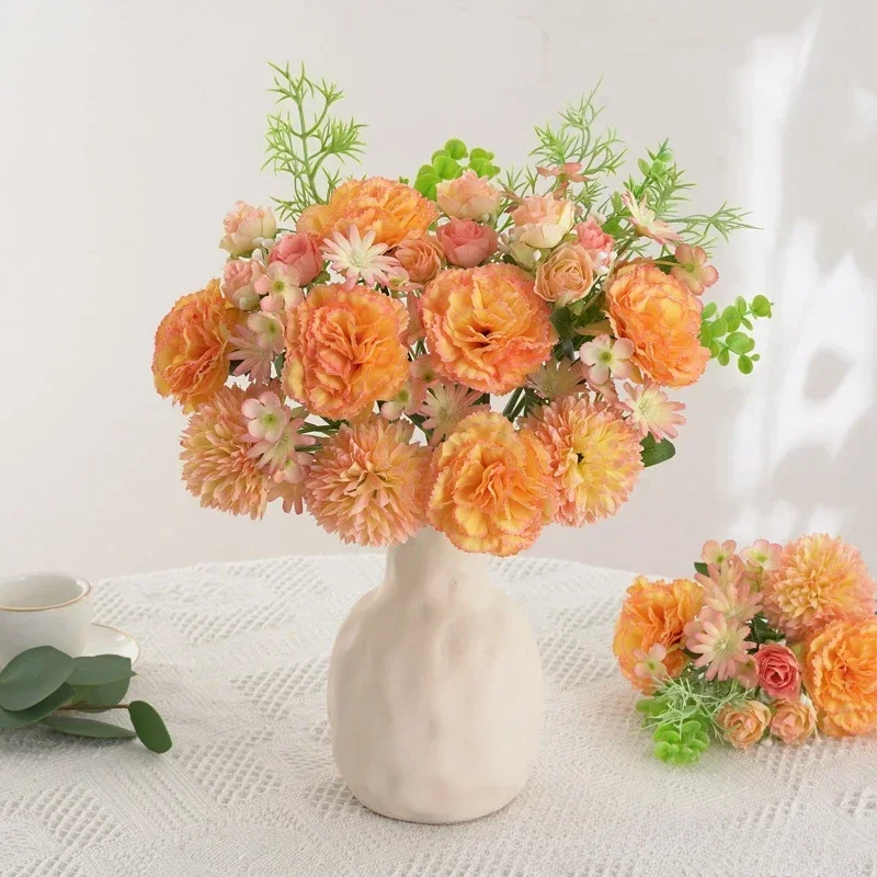 Искусственные цветы шелковый шар хризантема букет роз Декор для гостиной