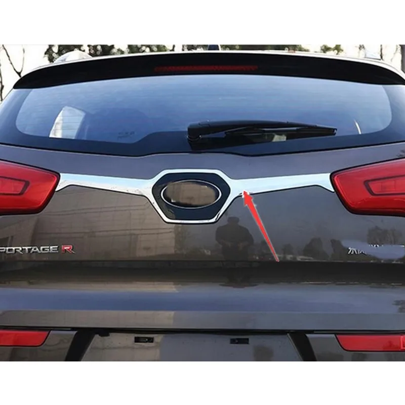 

Car Accessory Car-Styling Rear Trunk Trim Tail Door Sill Scuff Plate For Kia Sportage R 2011 -2015 Abs Chrome 1PCS