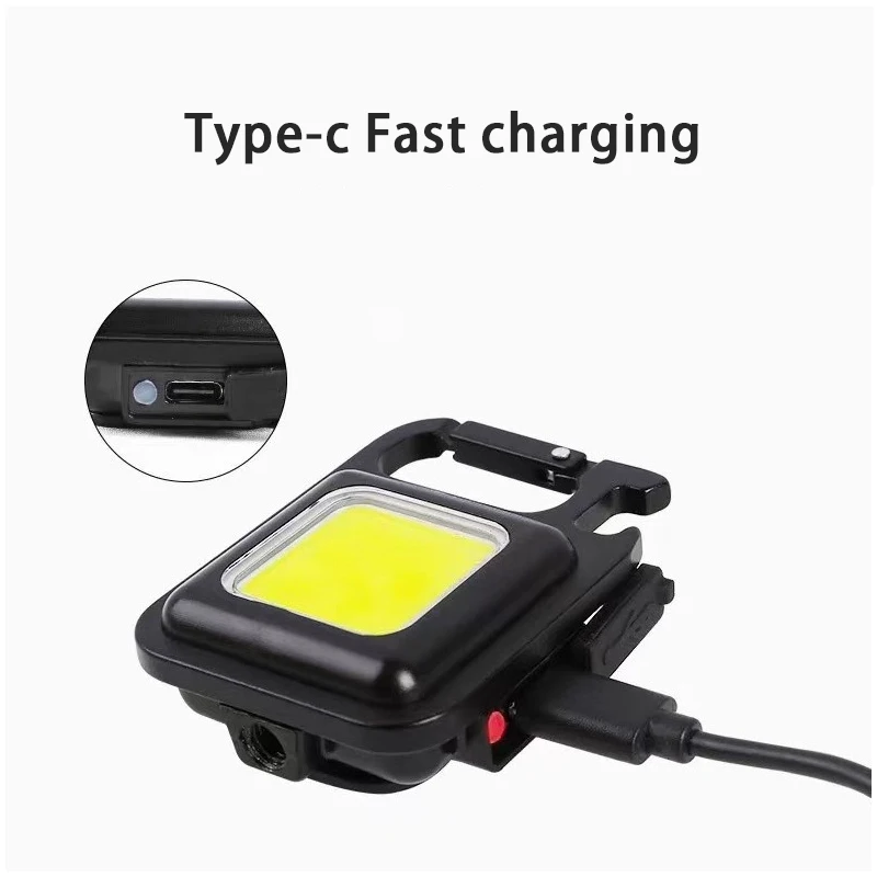 Многофункциональный Мини-брелок Для Самообороны С Подсветкой USB Перезаряжаемый