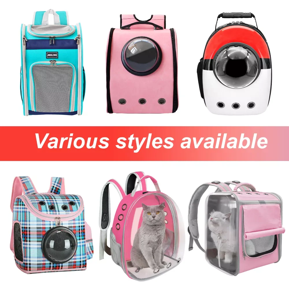 

Portable Dog Cat Carrier Bag Breathable Space Capsule Astronaut Travel Bag Transparent Outdoor Small Cat Carrier Pet Backpack